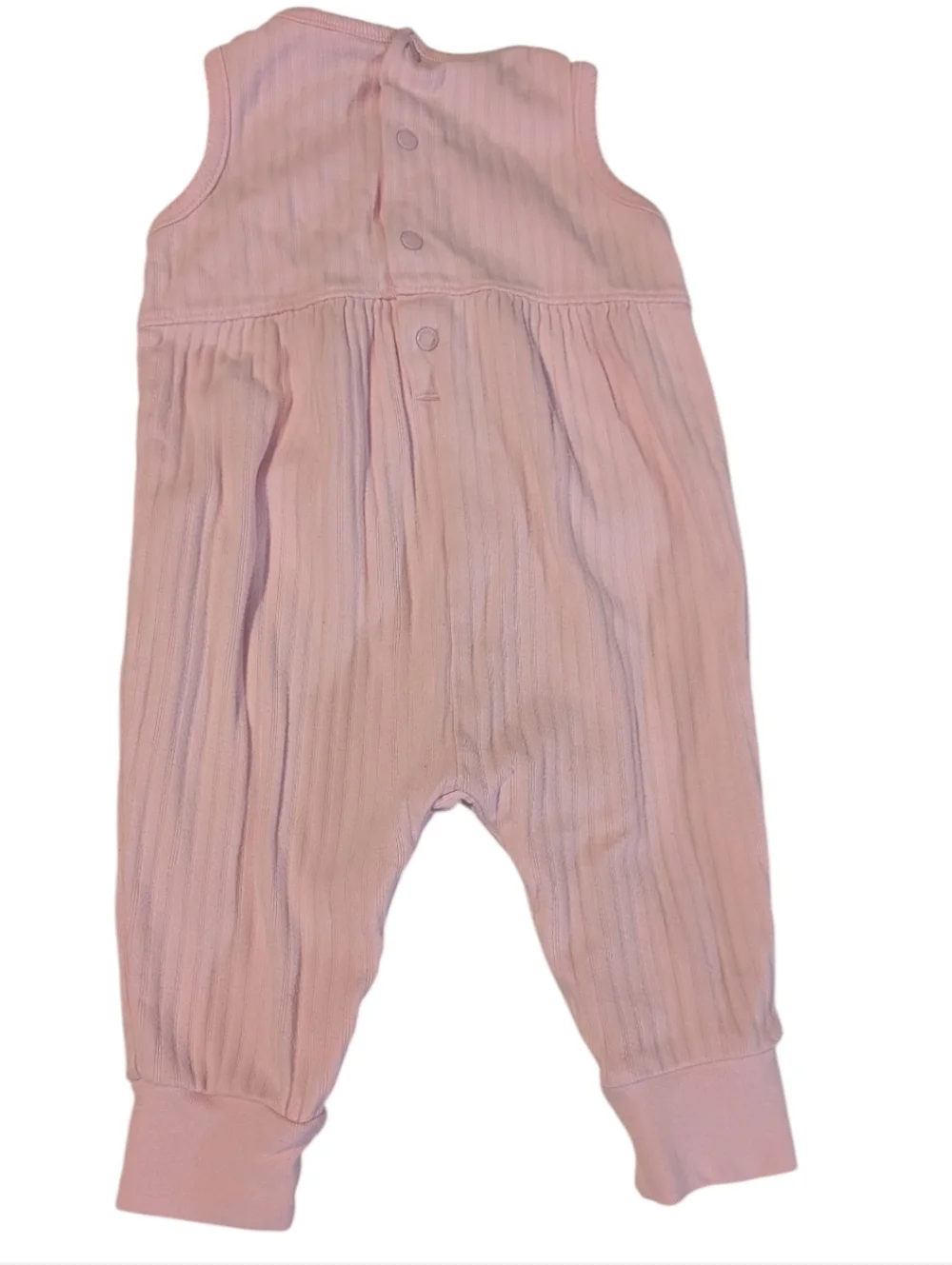 Vintage Oshkosh Bgosh Girls Pink Romper Baby 6-9 Months